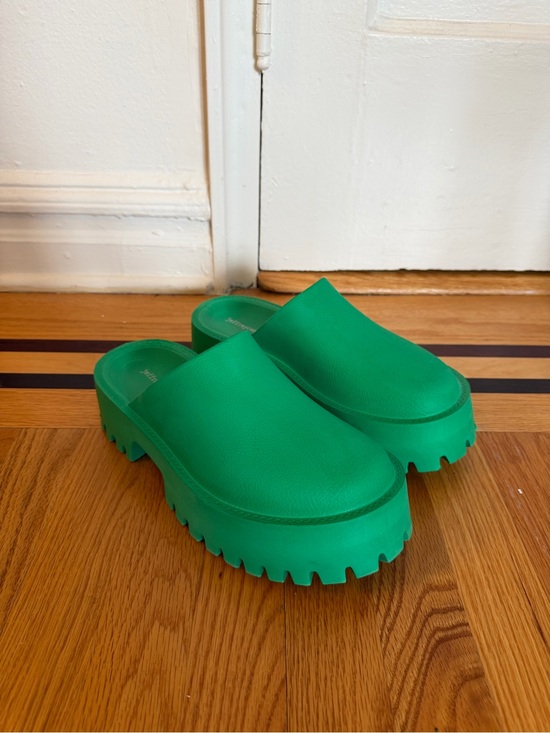 Jeffrey Campbell Shoes - JEFFREY CAMPBELL GREEN PLATFORM CLOGS